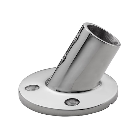 Whitecap CP/Zamac 60 Degree Round Base Rail Fitting S-1467C